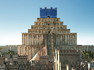 Imaginary reconstruction of the Etemenanki ziggurat in
Babylon