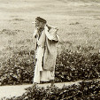 Close up of local man at Nimrud, c.1910, cropped