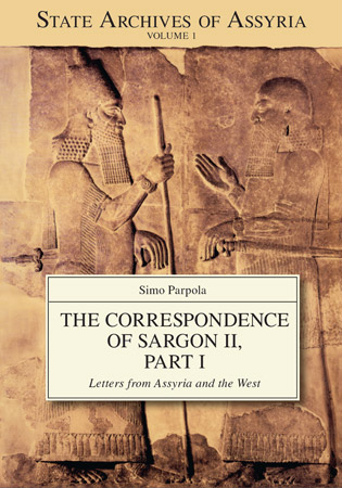 Cover of published volume S. Parpola, The Correspondence of Sargon II, Part I: Letters from Assyria and the West (1987)