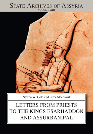 Cover of published volume S. W. Cole and P. Machinist, Letters from Assyrian and Babylonian Priests to Kings Esarhaddon and Assurbanipal (1998) 